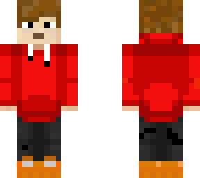 red hoodie cool boy !!