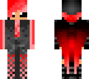 red skater girl