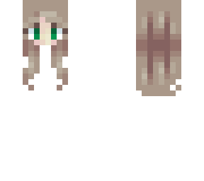 short hair green eye girl head base