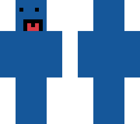 the blue face