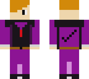 violet suit