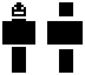 black but white outline