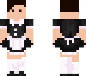 black hair guy in a kawaii maid suit (edited) (edited)