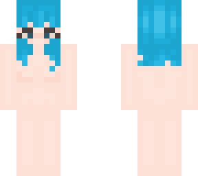 blue hair & skin base