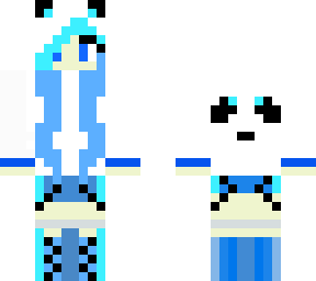 blue ice panda girl