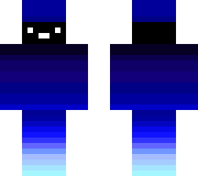 blue man with blue tophat