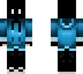 blue masked person