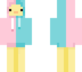 blue pink duck