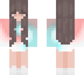 blue pink girl