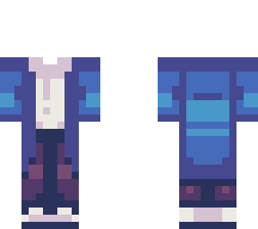 blue winter clothing