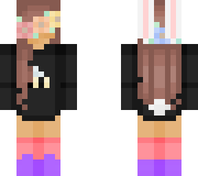 bunny girl with flower crown