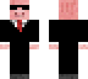 business pig with bikni