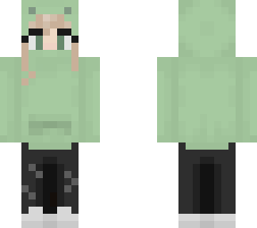 chayse in a frog hoodie