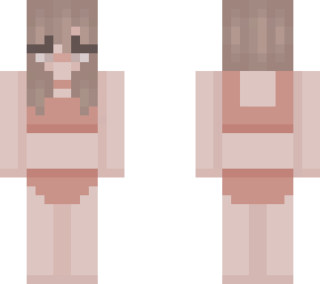 coral bikini girl