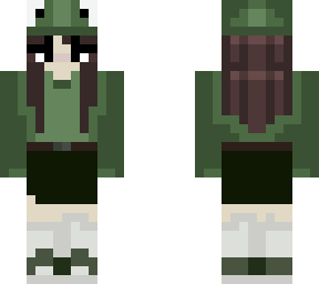 dark haired frog girl