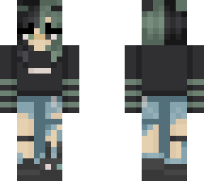 e-girl with bunny shoe