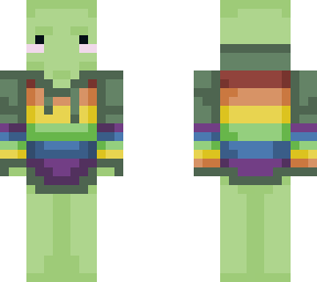 frog with rainbow hoodie