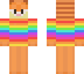garfield rainbow turtleneck 2