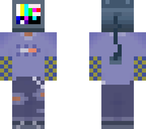 glitched tv head