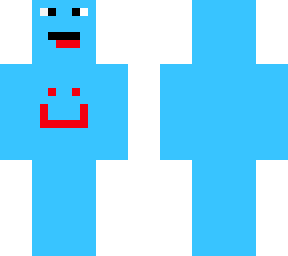 goofy blue man