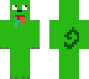 green dog
