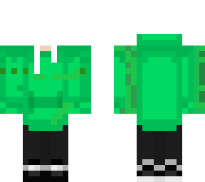 green hoodie
