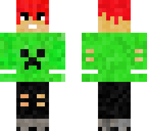 green stylish boy