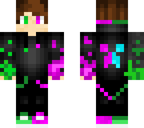 grenn purpule pink boy