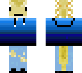 lizard with blue gradient hoodie