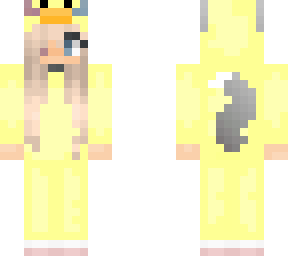 my skin in a ducky costume