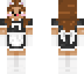 my skin in a maid dress