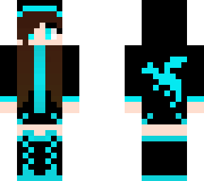 neon dragon girl (for minecraft manhunt video on youtube)