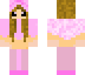 pink snow girl