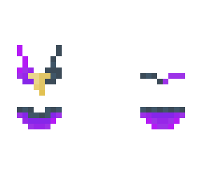 purple/cyan bow bikini base