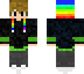 rainbow green skin