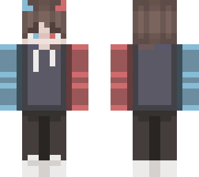 red blue split boi by voy