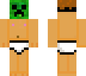 weird man with creeper mask