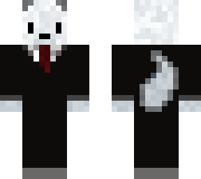 arctic fox in a suit