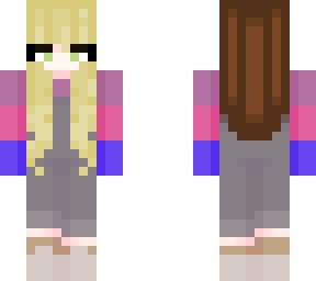 bi girl in overalls