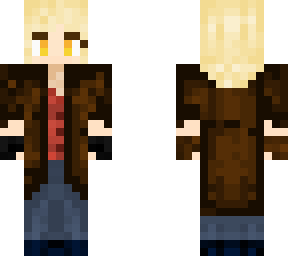 blonde girl trench coat