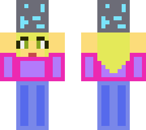 blonde girl with diamond ore