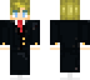 blonde suit