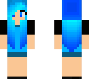 blue flame girl uploaded by slipee and changed by winterfyre9198