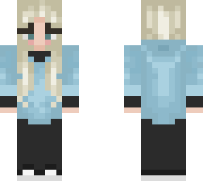 blue hoodie skin