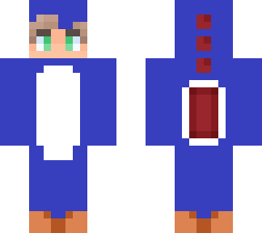 boy in blue yoshi onesie