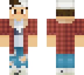 boy with red flannel v.1 (hat)