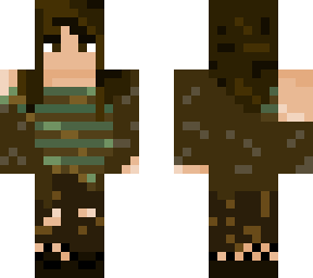 brown and green shaggy girl