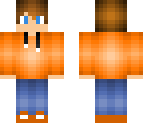 brown hair orange boy