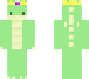 dinosaur with crown.