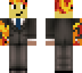 fire hair and arm